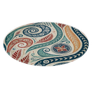 Planche À Découper Créez Votre Propre Tribal Festif Multicolore