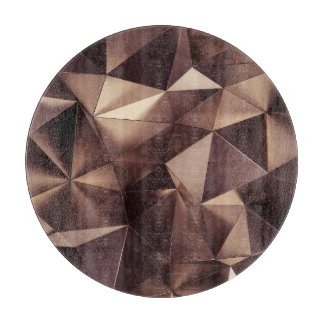 Planche À Découper cristal triangulaire Abstrait, illustration 3D.