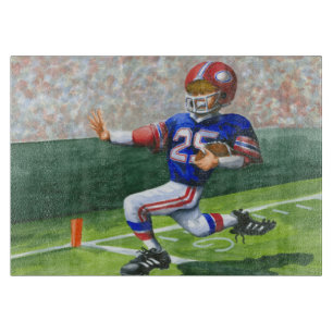 Planche À Découper Croisement de la ligne de but pour un touchdown