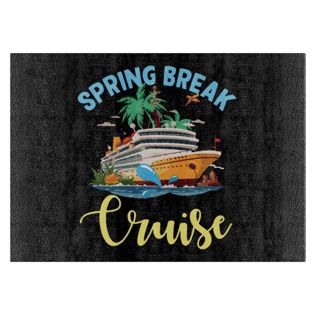 Planche À Découper Croisière de Spring Break (Devant)