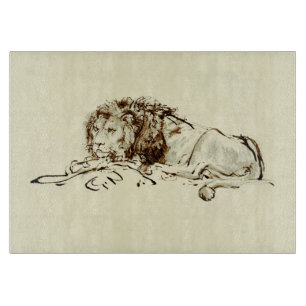 Planche À Découper Croquis à l'encre vintage Rembrandt / Dessin d'un