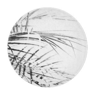 Planche À Découper Croquis minimalisme Feuille Palm Tree