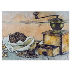 Planche À Découper Cuisine Coffee Grinder Cuisine Alimentation Art 