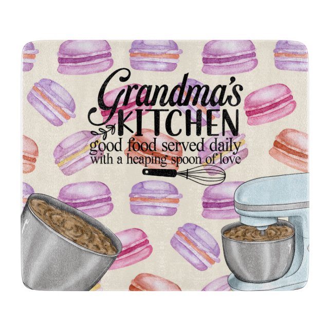 Planche À Découper Cuisine de grand-mère Bonne nourriture servi tous  (Devant)