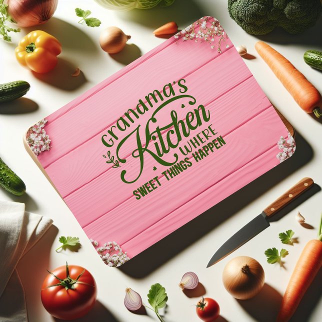 Planche À Découper Cuisine de grand-mère où des choses douces arriven (Créateur téléchargé)