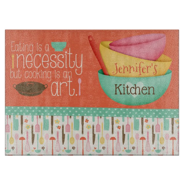 Planche À Découper Cuisine Est Une Planche À Coupe Personnalisée D'Ar (Devant)