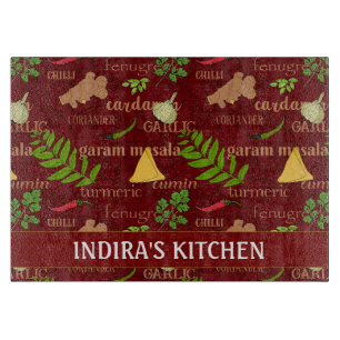 Planche À Découper Cuisine indienne Cuisine asiatique Motif