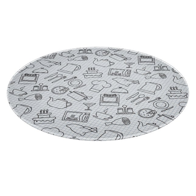 Planche À Découper Cuisine Motif 4 (Coin)