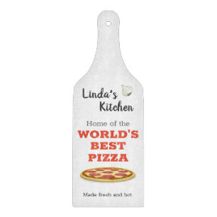 Planche À Découper Cuisine personnalisée "La meilleure pizza du mond