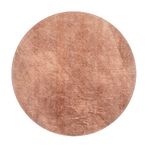 Planche À Découper Cuivre brossé, texture métallique.