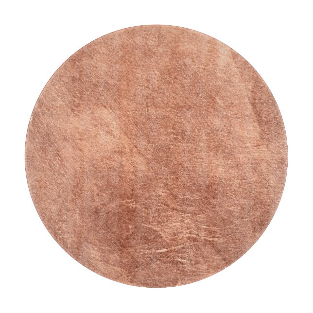 Planche À Découper Cuivre brossé, texture métallique. (Devant)