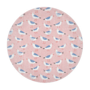 Planche À Découper Cute Cartoon Mouettes Motif sans couture