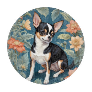 Planche À Découper Cute Chihuahua William Morris Inspiré Floral