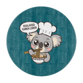 Planche À Découper Cute Koala profitant de Ramen