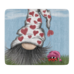 Planche À Découper Cute Valentine Gnome
