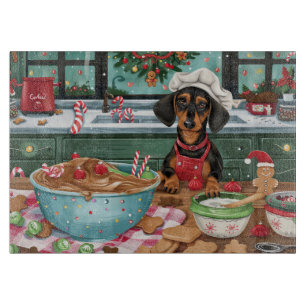 Planche À Découper Dachshund Gîtes : Noël festif