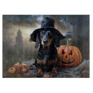 Planche À Découper Dachshund Halloween effroi