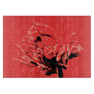 Planche À Découper dahlia duo