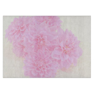 Planche À Découper Dahlias En Rose Doux