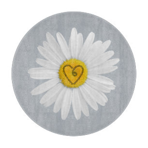 Planche À Découper Daisy Flower Love Art Personnaliser Arrière - plan