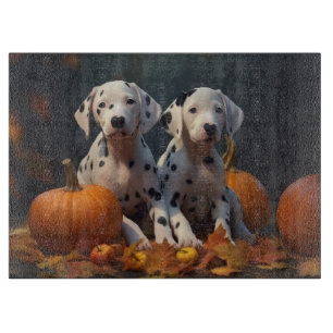Planche À Découper Dalmatian chiot automne délice citrouille 