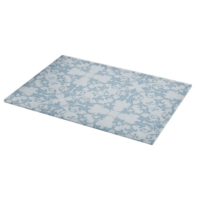 Planche À Découper Damassé bleu-clair (Coin)