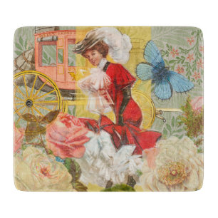Planche À Découper Dame victorienne femme élégante riche illustration