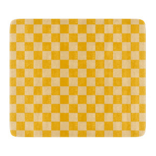 Planche À Découper Damier au motif de crème d'agrumes