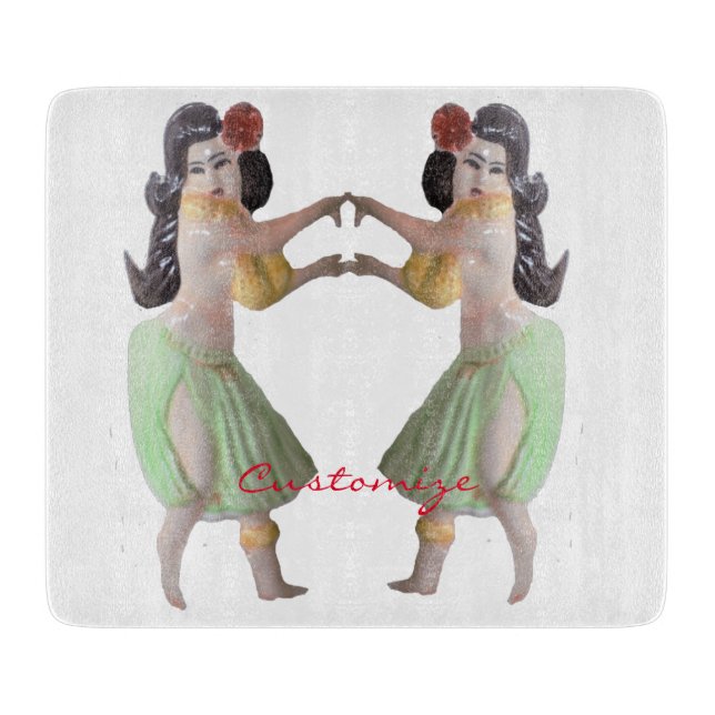 Planche À Découper Danseurs Hawaiian Hula Thunder_Cove (Devant)