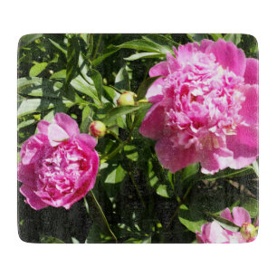 Planche À Découper Dark rose peonies