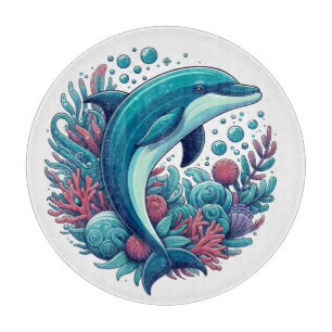 Planche À Découper Dauphin marin/côtier mignon