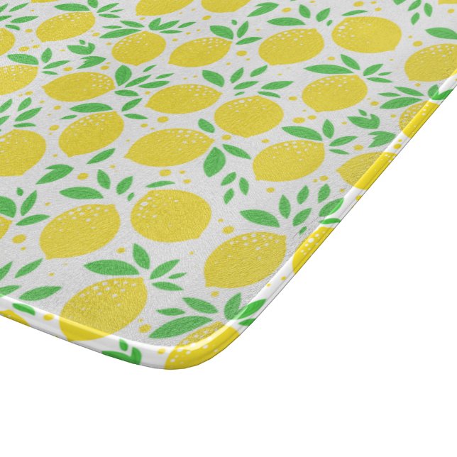 Planche à découper de citron jaune (Coin)