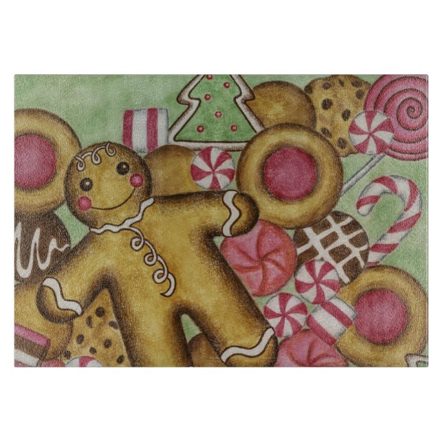Planche à découper de cuisine Cadeau de biscuits d (Devant)