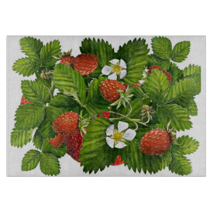 Planche à découper de fraises