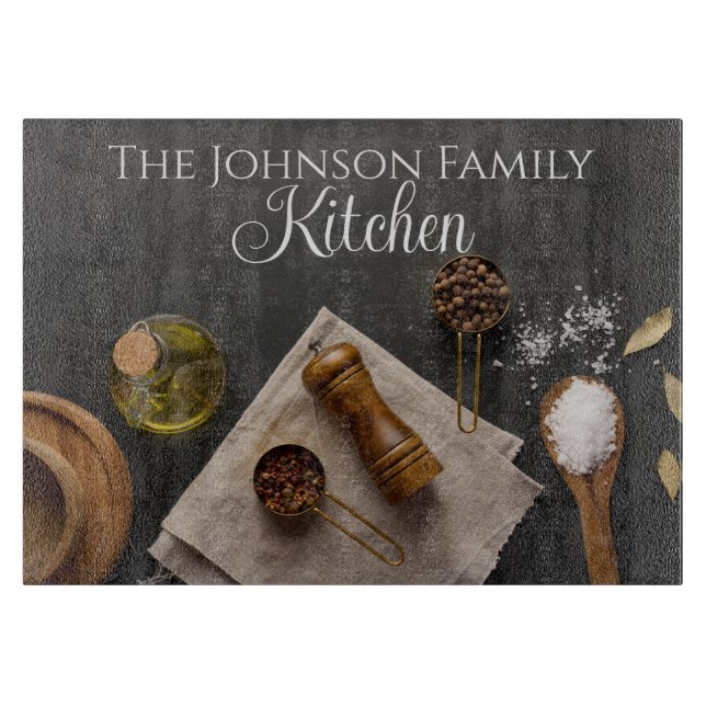 Planche à découper de sel et de poivre (Devant)