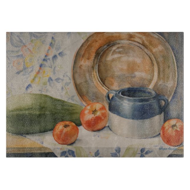 planche à découper de verre d'art (Devant)