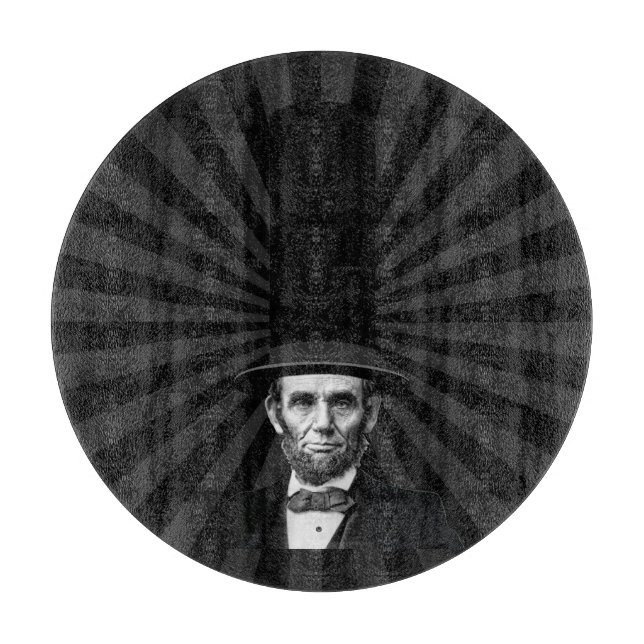 Planche À Découper Déclaration de mode présidentielle Abraham Lincoln (Devant)