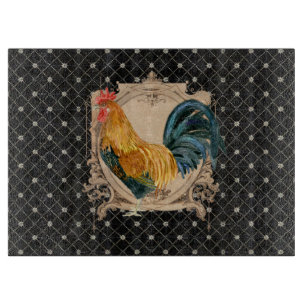 Planche À Découper Décor à la maison antique vintage de coqs français