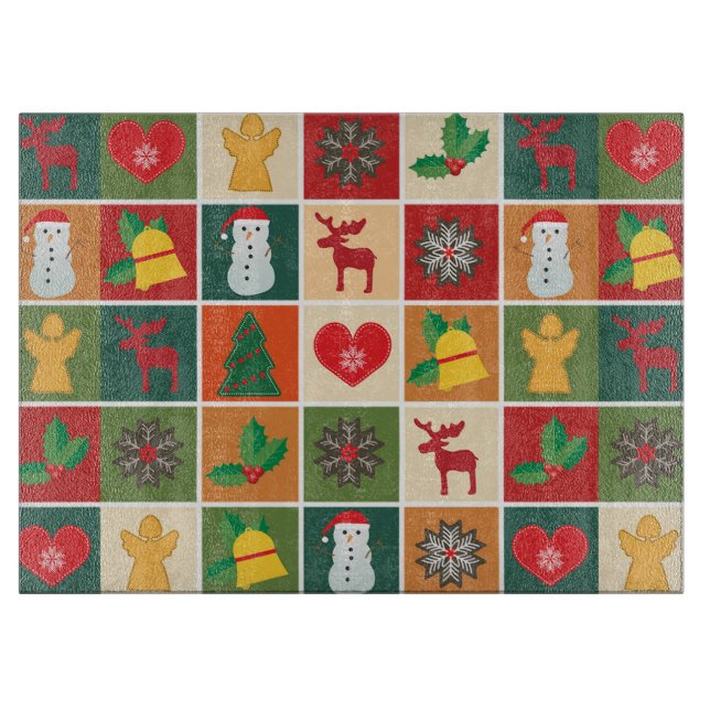 Planche À Découper Décor de Noël (Devant)