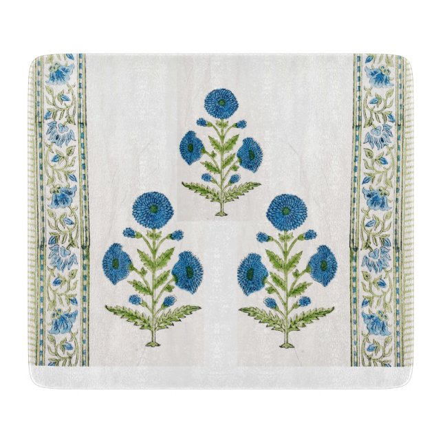 Planche À Découper Découpe à la mainFleurs imprimées (Devant)