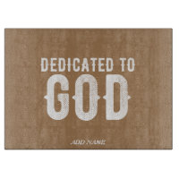 DÉDIÉ À DIEU COOL PERSONNALISABLE TEXTE BLANC