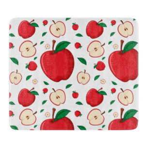 Planche à découper des pommes