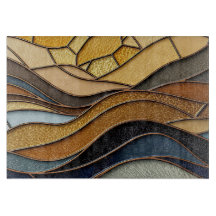 Desert Hills Sand Gold Mosaic Fine Art