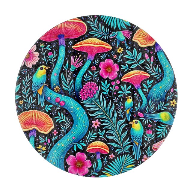 Planche À Découper Design de rêve fantaisiste enchanté de forêt (Devant)