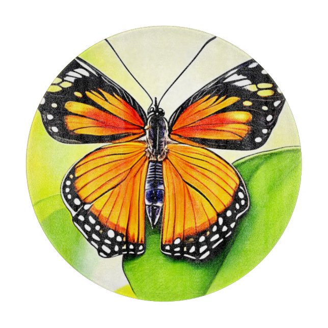 Planche À Découper Design détaillé de l'aile papillon (Devant)