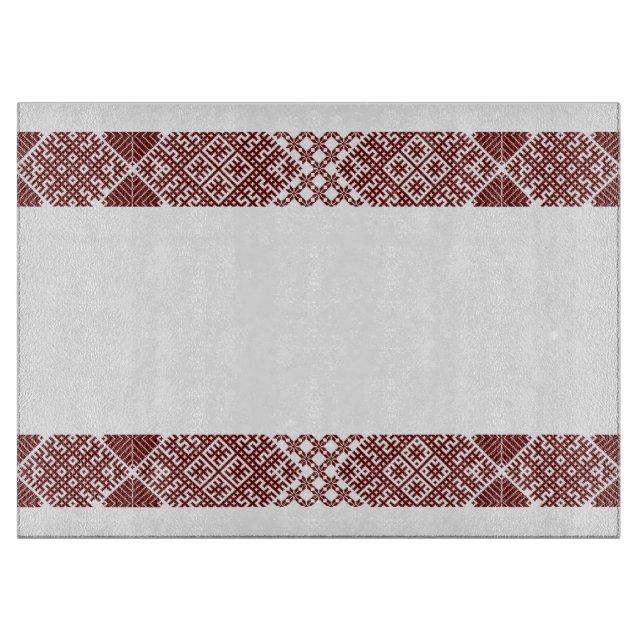 Planche À Découper Design traditionnel letton à motif de ceinture Lie (Devant)