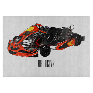 Planche À Découper dessin animé de Kart racing