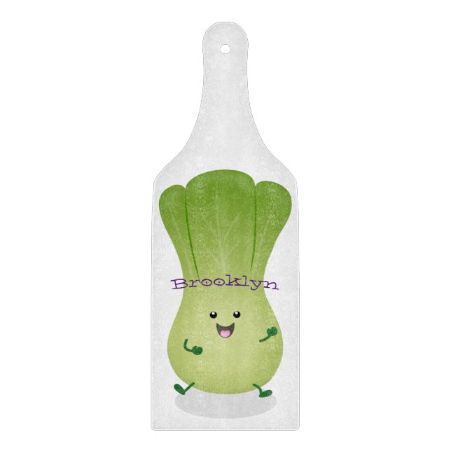 Planche À Découper dessin animé mignon de bok choy (Devant)