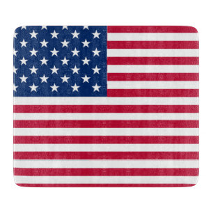Planche À Découper Dessin de fierté du drapeau américain USA