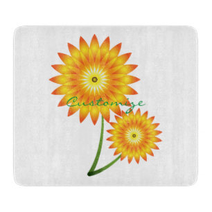 Planche À Découper Deux Plantes de tournesol Thunder_Cove